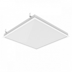 Светодиодный светильник VARTON GR070/F 2.0 45 W 4000 K с рассеивателем призма 619х619х50 мм с планками для подвеса IP40 c РАМКОЙ монтажный размер 588х588 мм диммируемый по протоколу DALI