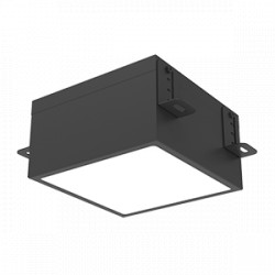 Светодиодный светильник VARTON DL-Grill для потолка Грильято 150х150 мм встраиваемый 18 W 4000 К 136х136х80 мм IP54 RAL9005 черный муар диммируемый по протоколу DALI