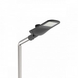 Светодиодный светильник VARTON уличный Tornado Urban крепление на консоль 60 W 4000 K 1..10V NEMA RAL9005 черный муар