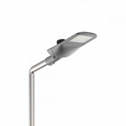 Светодиодный светильник VARTON уличный Tornado Parking крепление на консоль 40 W 2700 K 1..10V NEMA RAL7045 серый муар