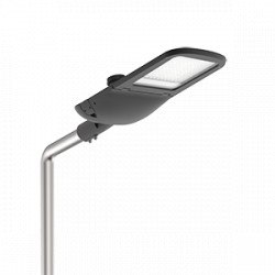 Светодиодный светильник VARTON уличный Tornado Yard крепление на консоль 135 W 4000 K 1..10V NEMA RAL9005 черный муар