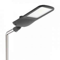 Светодиодный светильник VARTON уличный Tornado Yard крепление на консоль 160 W 4000 K 1..10V NEMA RAL9005 черный муар