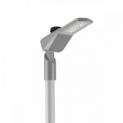Светодиодный светильник VARTON уличный Levante Urban 30 W кронштейн 48 мм 3000 K 1..10V NEMA RAL7045 серый муар