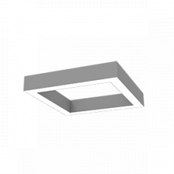 Светодиодный светильник VARTON Х-line квадратный подвесной 60 W 4000 K 575x575x100 мм металлик с рассеивателем опал