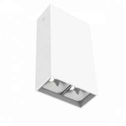 Светодиодный светильник VARTON DL-Box Reflect Multi 1x2 накладной 5 W 4000 К 80х40х150 мм RAL9003 белый муар 24° DALI