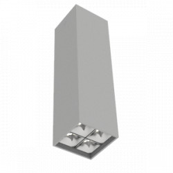 Светодиодный светильник VARTON DL-Box Reflect Multi 2x2 накладной 10 W 4000 К 80х80х300 мм RAL7045 серый муар 36° DALI