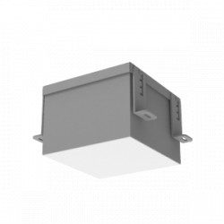 Светодиодный светильник VARTON DL-Grill CRI90 для потолка Грильято 150х150 мм встраиваемый 18 W 3000 К 136х136х80 мм IP54 RAL7045 серый муар DALI