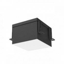 Светодиодный светильник VARTON DL-Grill CRI90 для потолка Грильято 150х150 мм встраиваемый 24 W 3000 К 136х136х80 мм IP54 RAL9005 черный муар