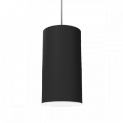Светодиодный светильник VARTON DL-Roll подвесной 12 W 3000 К 90х170 мм RAL9005 черный муар с рассеивателем опал DALI