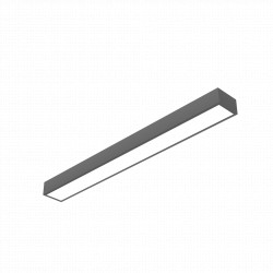 Светодиодный светильник VARTON Gexus Line Down 1500x160x100 мм 50 W 4000 К RAL9005 черный муар опал-микропризма
