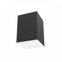 Светодиодный светильник VARTON DL-Box накладной 15 W 3000 К 120x120x170 мм RAL9005 черный муар с рассеивателем опал DALI