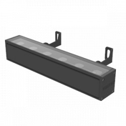 Светодиодный светильник VARTON архитектурный Regula 2.0 300 мм 6 W 3000 К 15x60 градусов DC24V RAL9005 черный муар