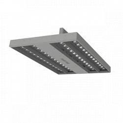 Светодиодный светильник VARTON TT-Crisp Double 295х200х90 мм 57 W 4000 К RAL7045 серый муар аварийный автономный постоянного действия