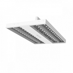 Светодиодный светильник VARTON TT-Crisp Double 295х200х90 мм 57 W 4000 К RAL9003 белый муар аварийный автономный постоянного действия