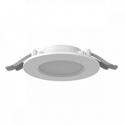 Светодиодный светильник VARTON DL-01 Slim 100 мм 13 W 4000 К круглый встраиваемый 120x37 мм IP65/40 RAL9003 белый муар с рассеивателем опал DALI