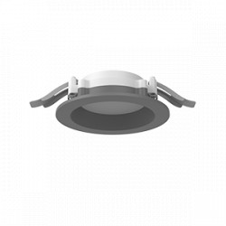 Светодиодный светильник VARTON DL-01 Pro 100 мм 10 W 3000 К круглый встраиваемый 120х49 мм IP65/40 RAL7045 серый муар с рассеивателем опал DALI
