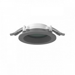 Светодиодный светильник VARTON DL-01 Pro 100 мм 10 W 3000 К круглый встраиваемый 120х49 мм IP65/40 RAL7045 серый муар с защитным силикатным стеклом аварийный автономный постоянного действия