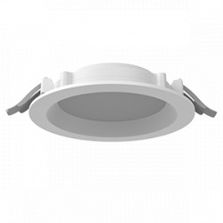 Светодиодный светильник VARTON DL-01 Pro 160 мм 25 W 3000 К круглый встраиваемый 176x51 мм IP65/40 RAL9003 белый муар с рассеивателем опал