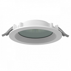 Светодиодный светильник VARTON DL-01 Pro 160 мм 25 W 3000 К круглый встраиваемый 176x51 мм IP65/40 RAL9003 белый муар с защитным силикатным стеклом
